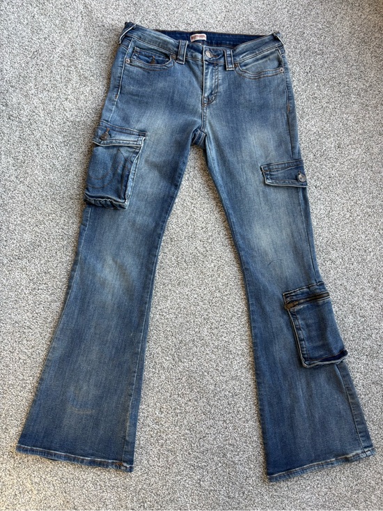 True Religion Denim - True Religion Becca Cargo Bootcut Jeans 30 Low Rise Y2K Rare Style